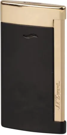 S.T. Dupont Slim 7 schwarz Lack-gold 27708