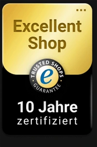 Trusted Shops Auszeichnung — 4,6 von 5 Sternen